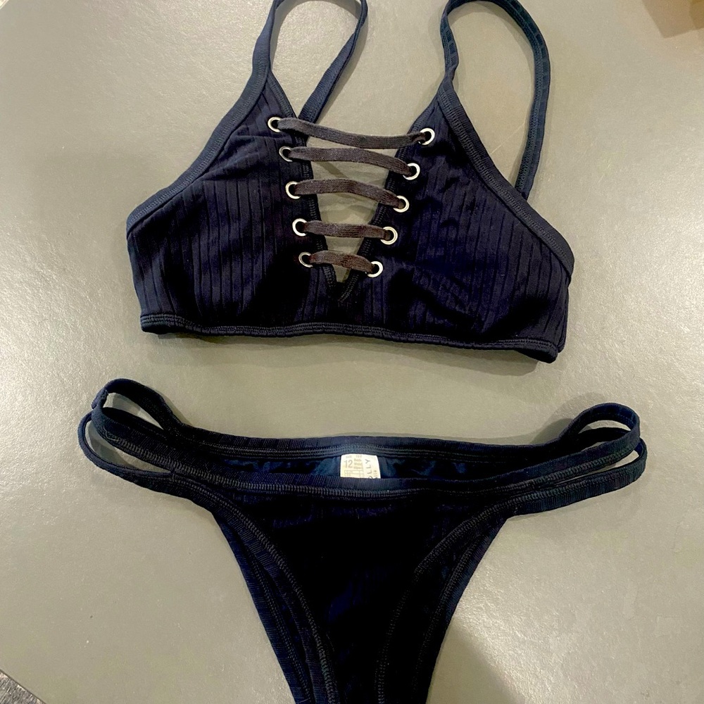 Seafolly black 2 piece bikini